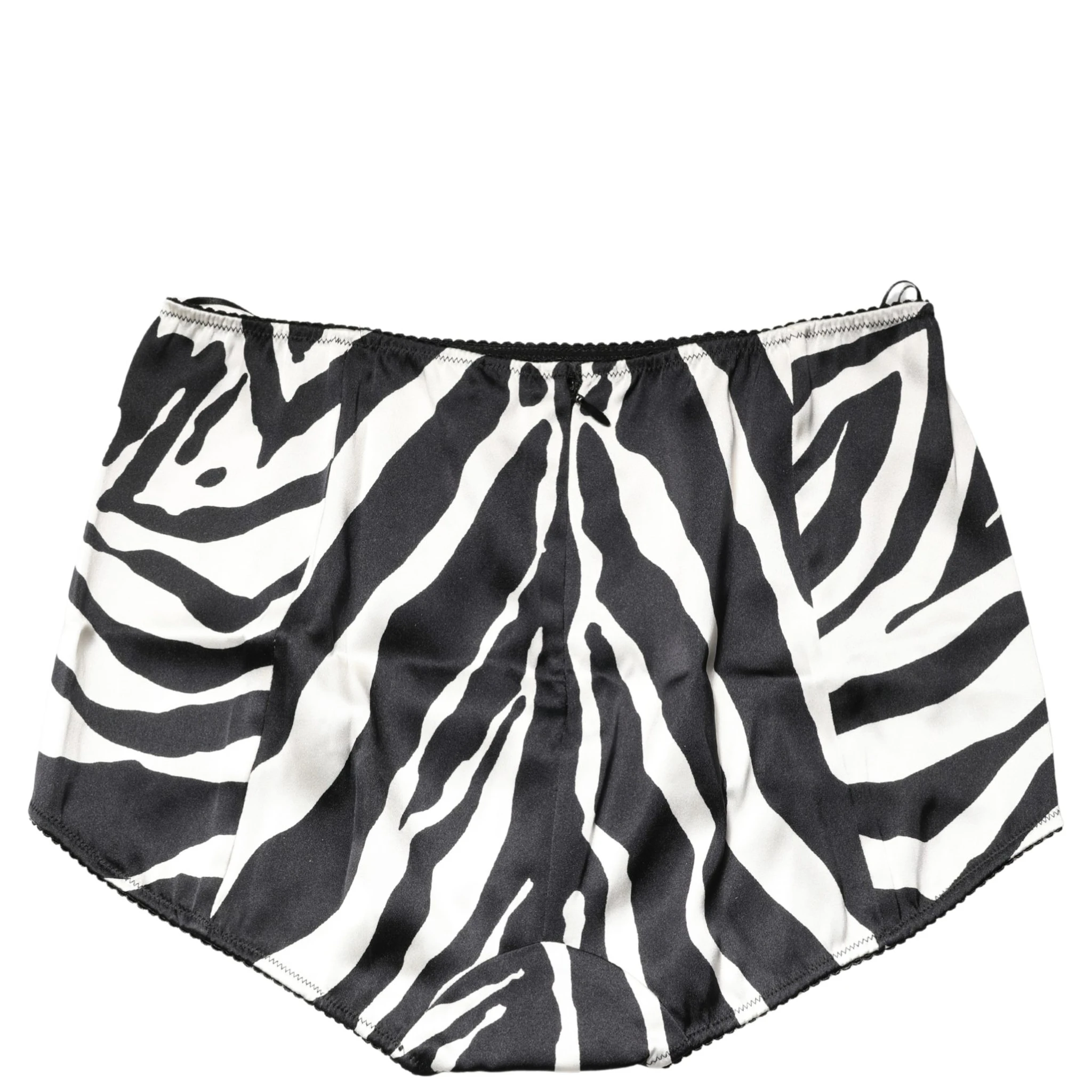 Black White Zebra High Waist Girdle Panty Underwear