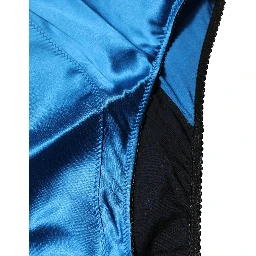 Blue Silk Blend High Waist Girdle Panty Underwear