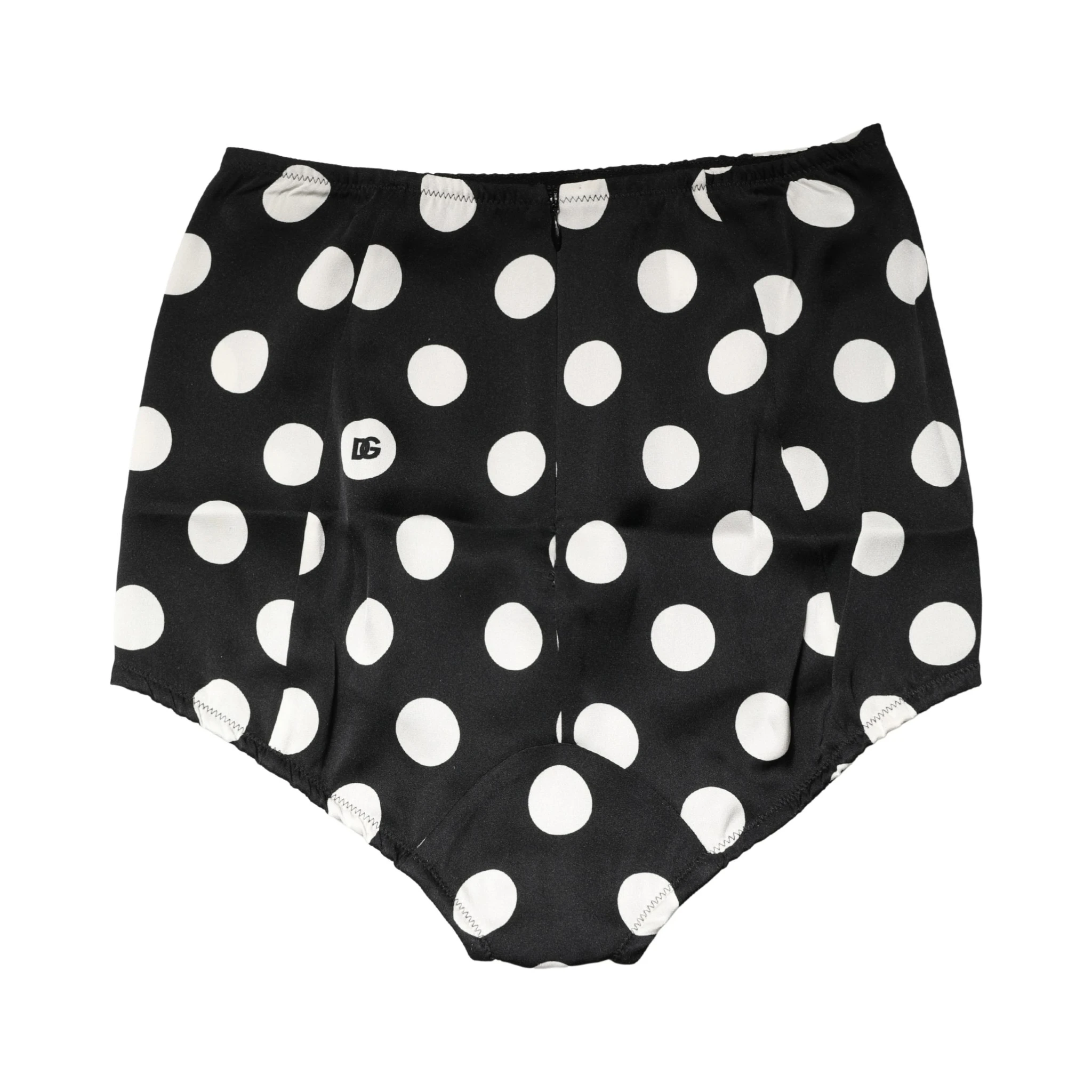 Black Polka Dot High Waist Girdle Panty Underwear