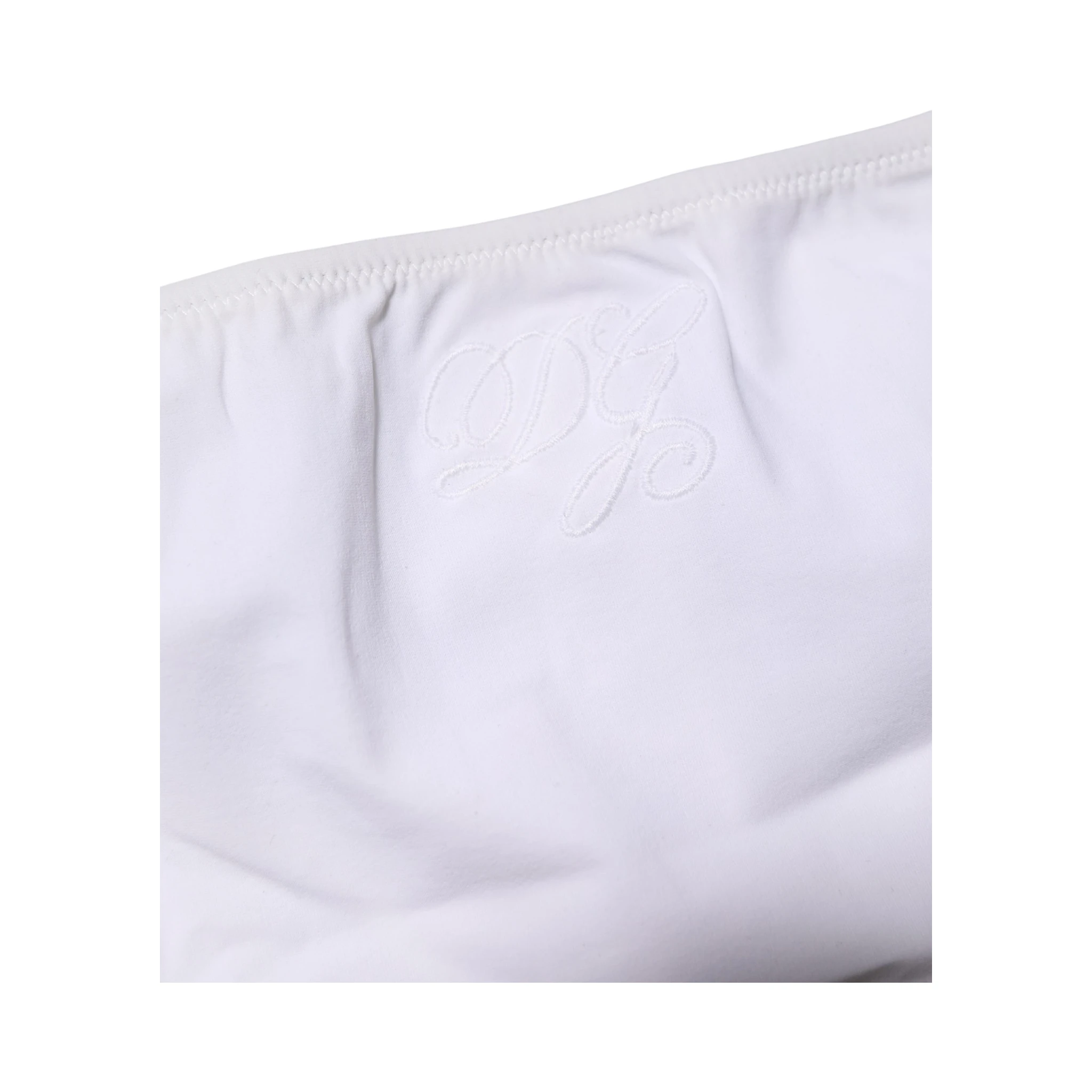 White Nylon Stretch Mid Waist Brief Panty Underwear