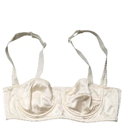 Off White Semi-Pad Underwire Balconette Bra Underwear