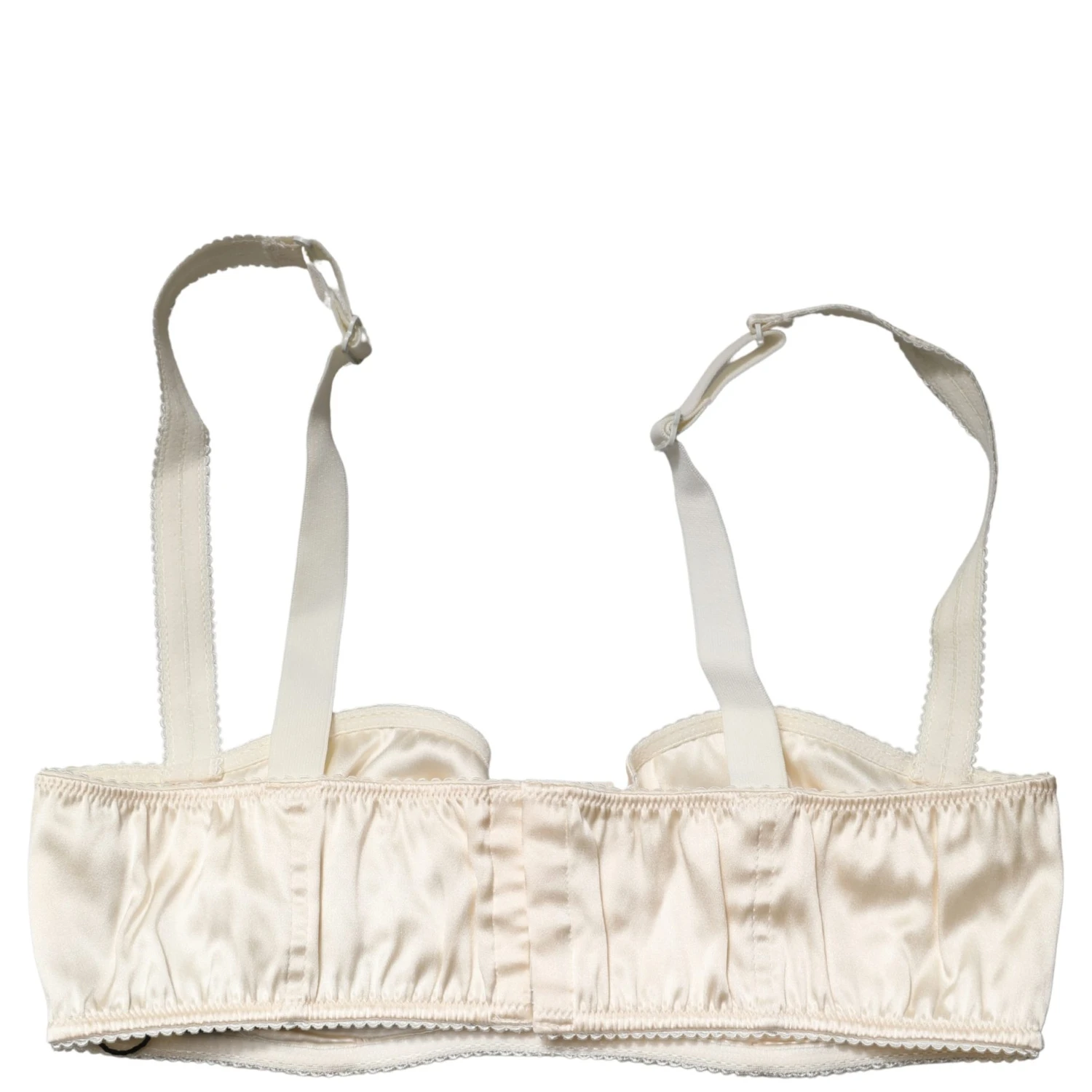 Off White Semi-Pad Underwire Balconette Bra Underwear