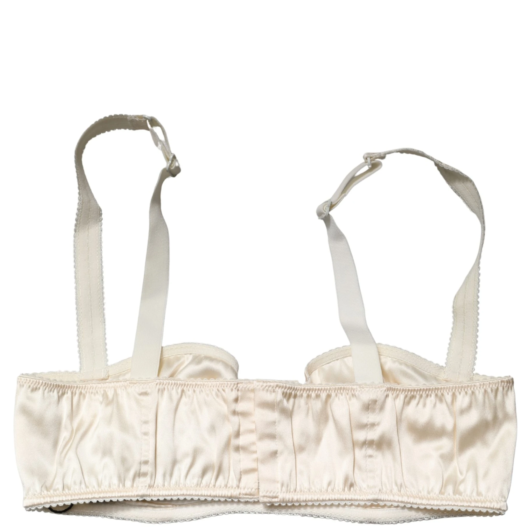 Off White Semi-Pad Underwire Balconette Bra Underwear