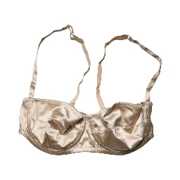 Beige Semi-Pad Underwire Balconette Bra Underwear