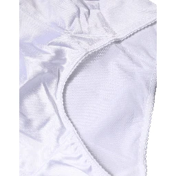 White Silk Blend High Waist Girdle Panty Underwear