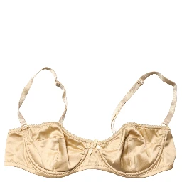 Beige Semi-Pad Underwire Balconette Bra Underwear