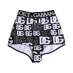 Black White DG Logo Waistband Girdle Underwear