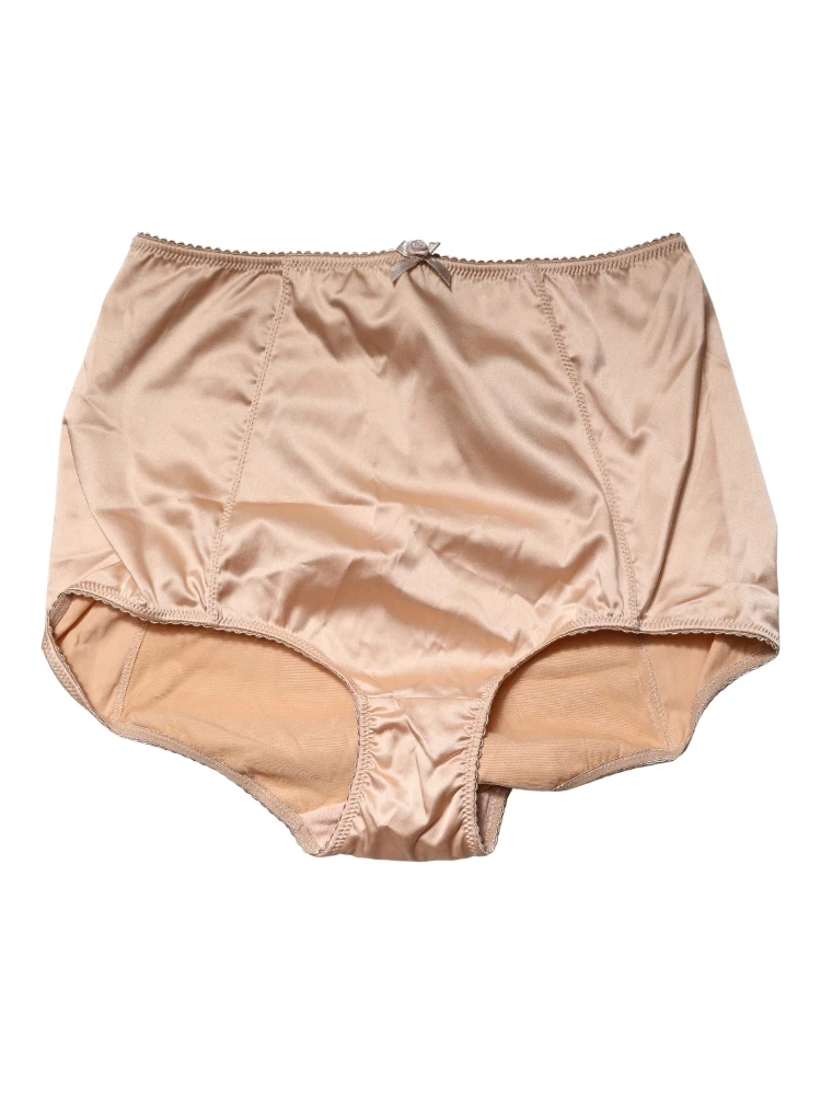 Beige Silk Blend High Waist Girdle Panty Underwear alternative