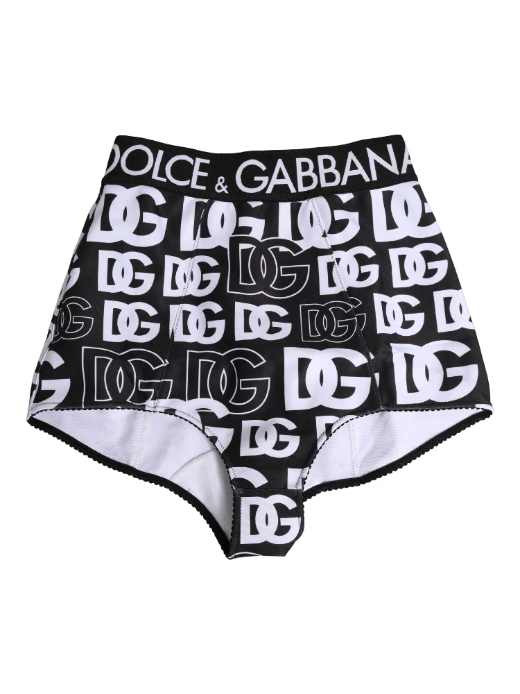 Black White DG Logo Waistband Girdle Underwear alternative