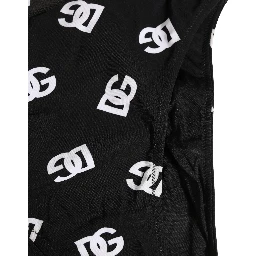 White Black Logo Waistband Midi Brief Underwear