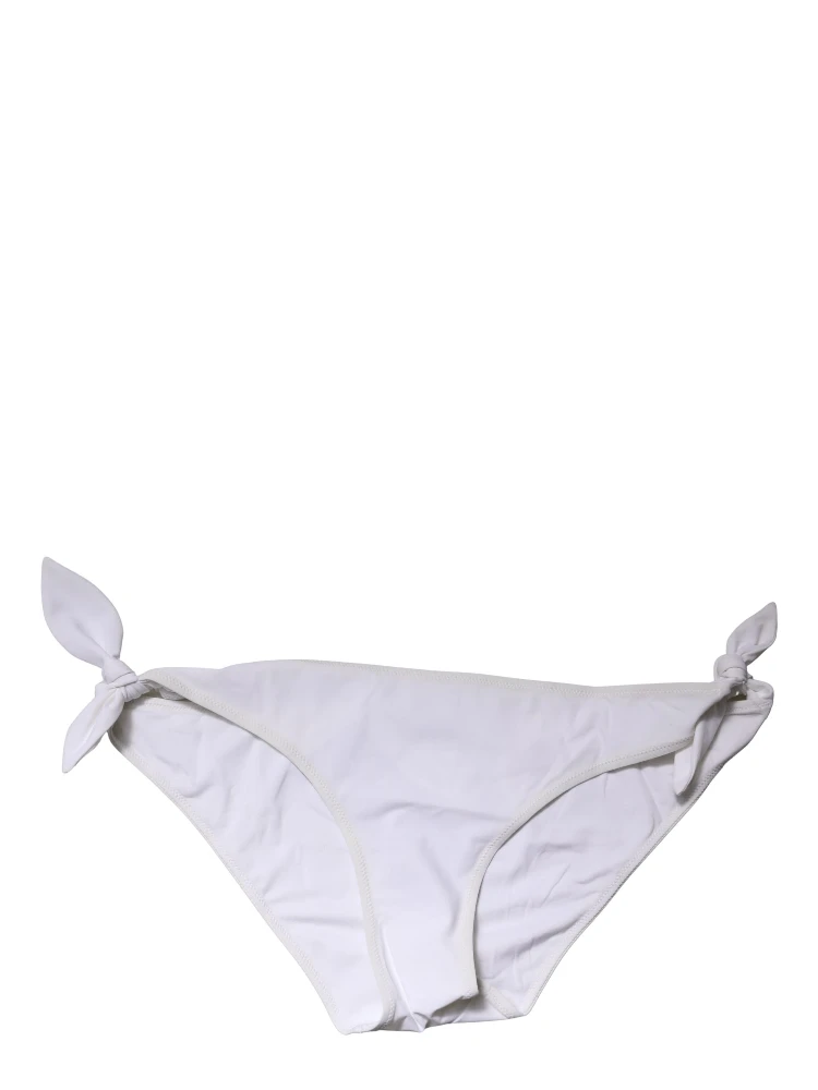 White Side-Tie Bikini Bottom Swimsuit Swimwear