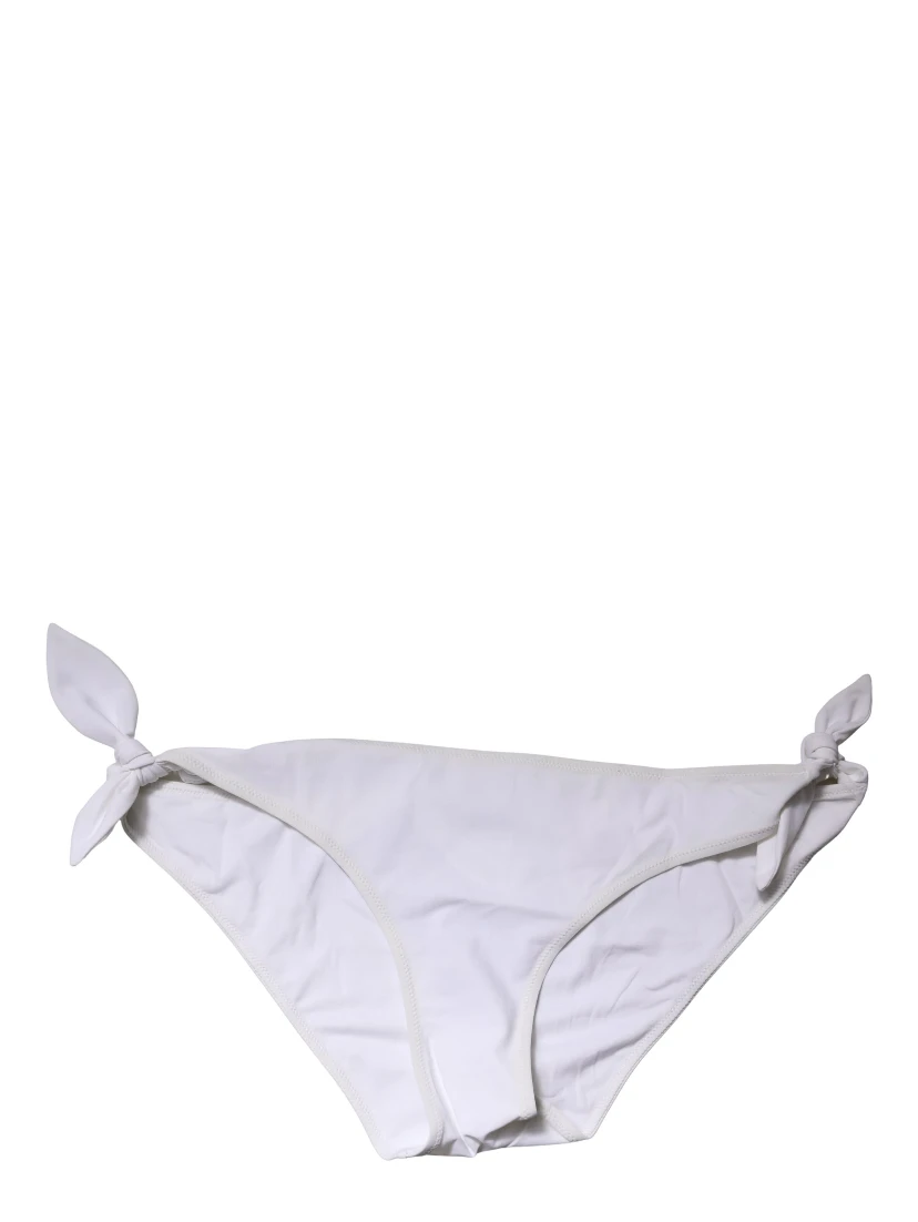 White Side-Tie Bikini Bottom Swimsuit Swimwear