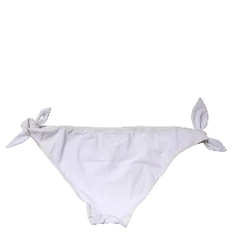 White Side-Tie Bikini Bottom Swimsuit Swimwear