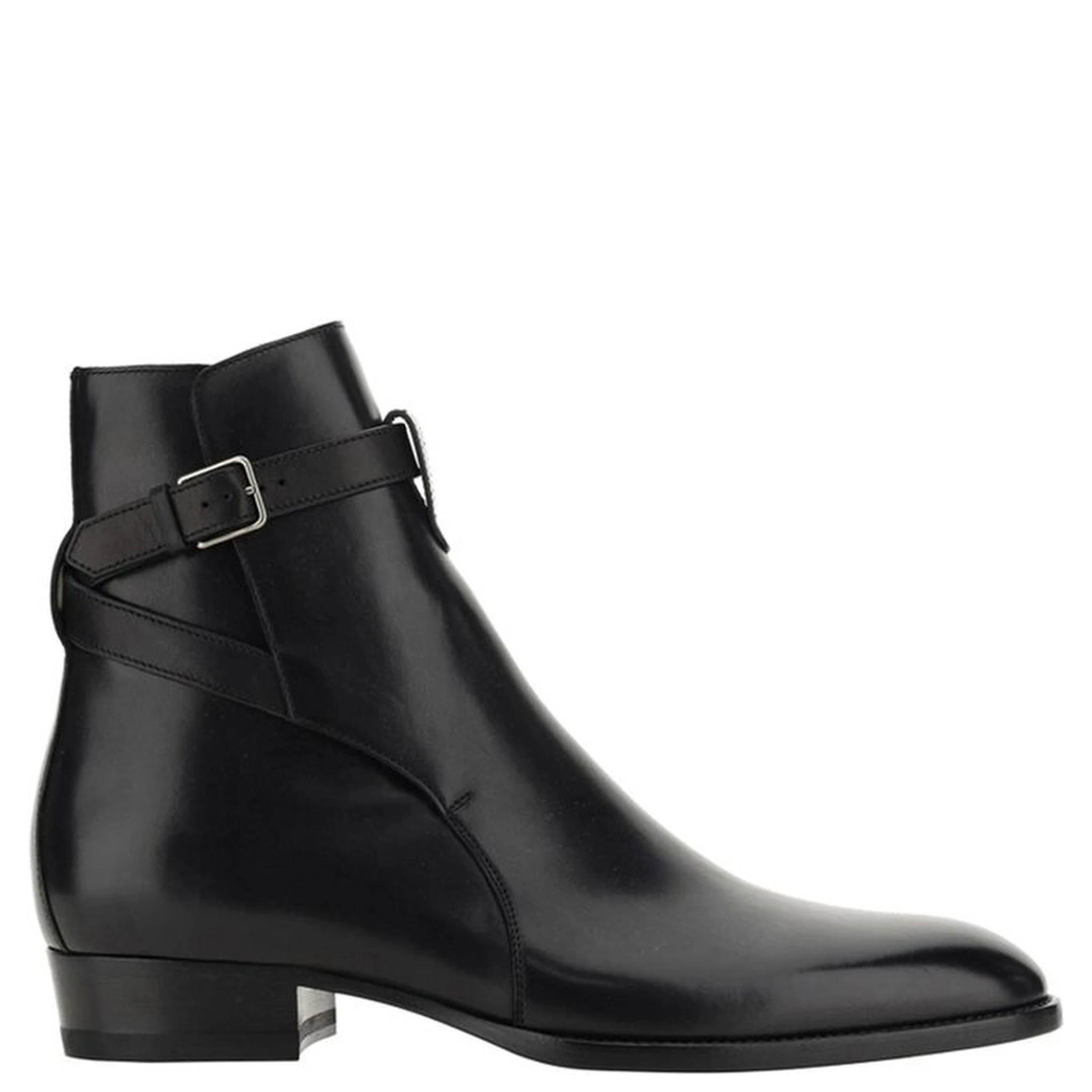 Black Calfskin Ankle Boots