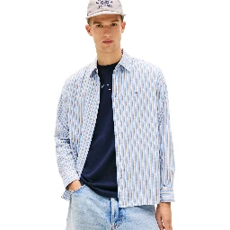 TOMMY JEANS  Shirts Clear Blue