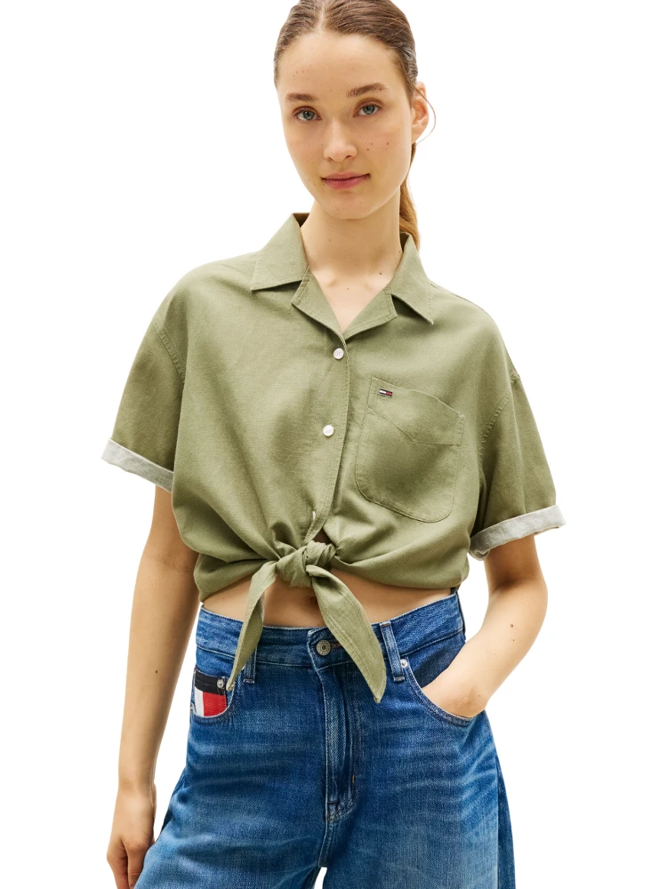 TOMMY JEANS  Shirts Green alternative