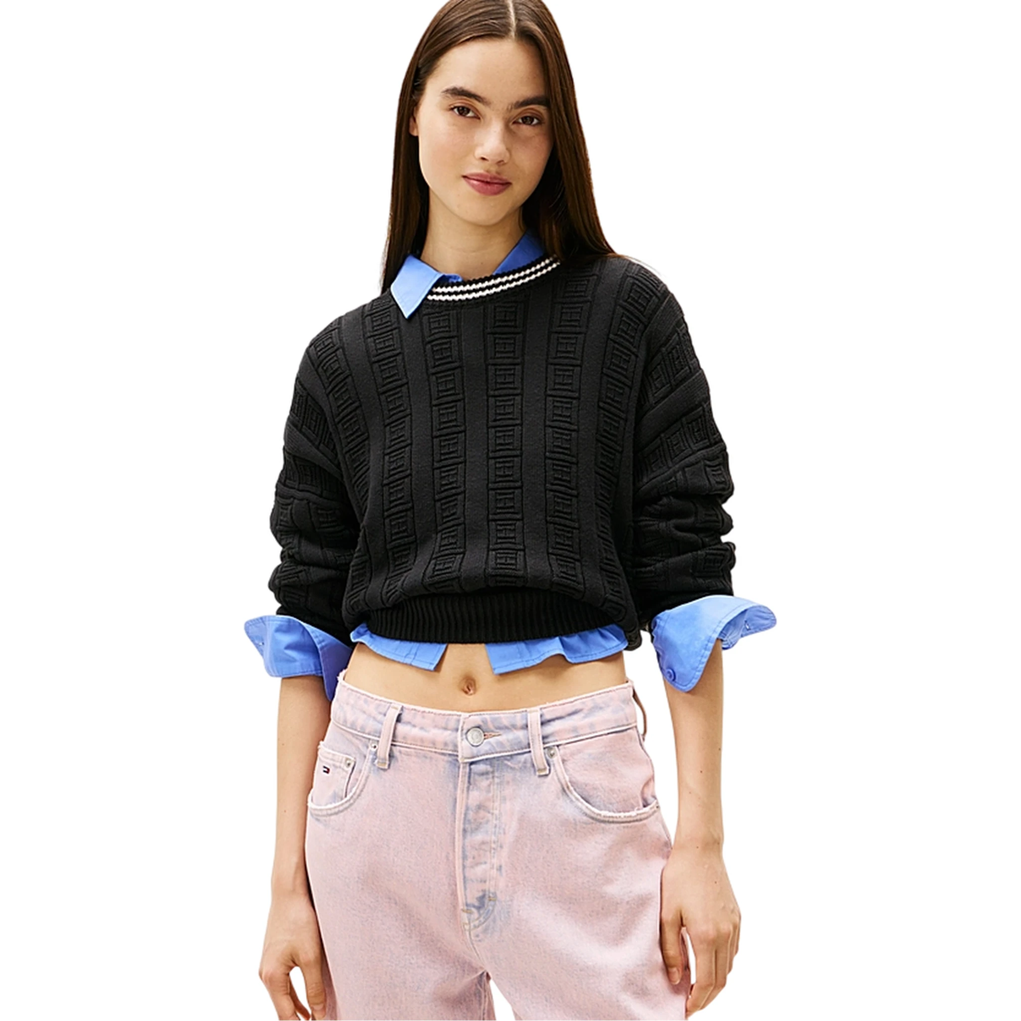 كنزات تومي جينز سوداء