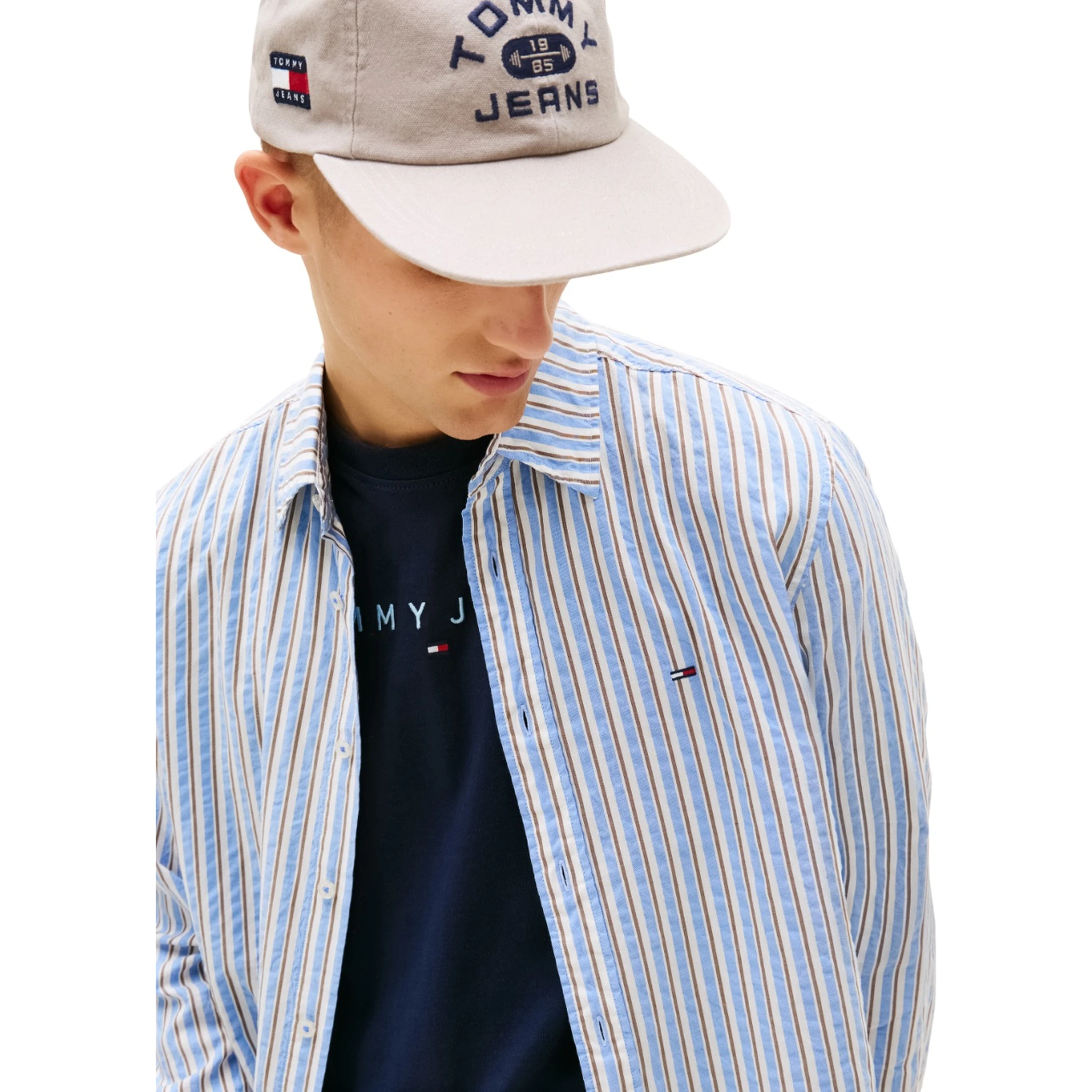 TOMMY JEANS  Shirts Clear Blue