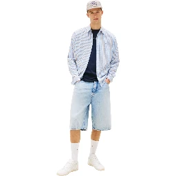 TOMMY JEANS  Shirts Clear Blue