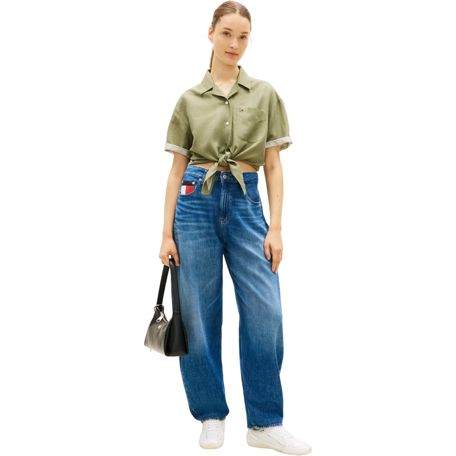 TOMMY JEANS Shirts Green