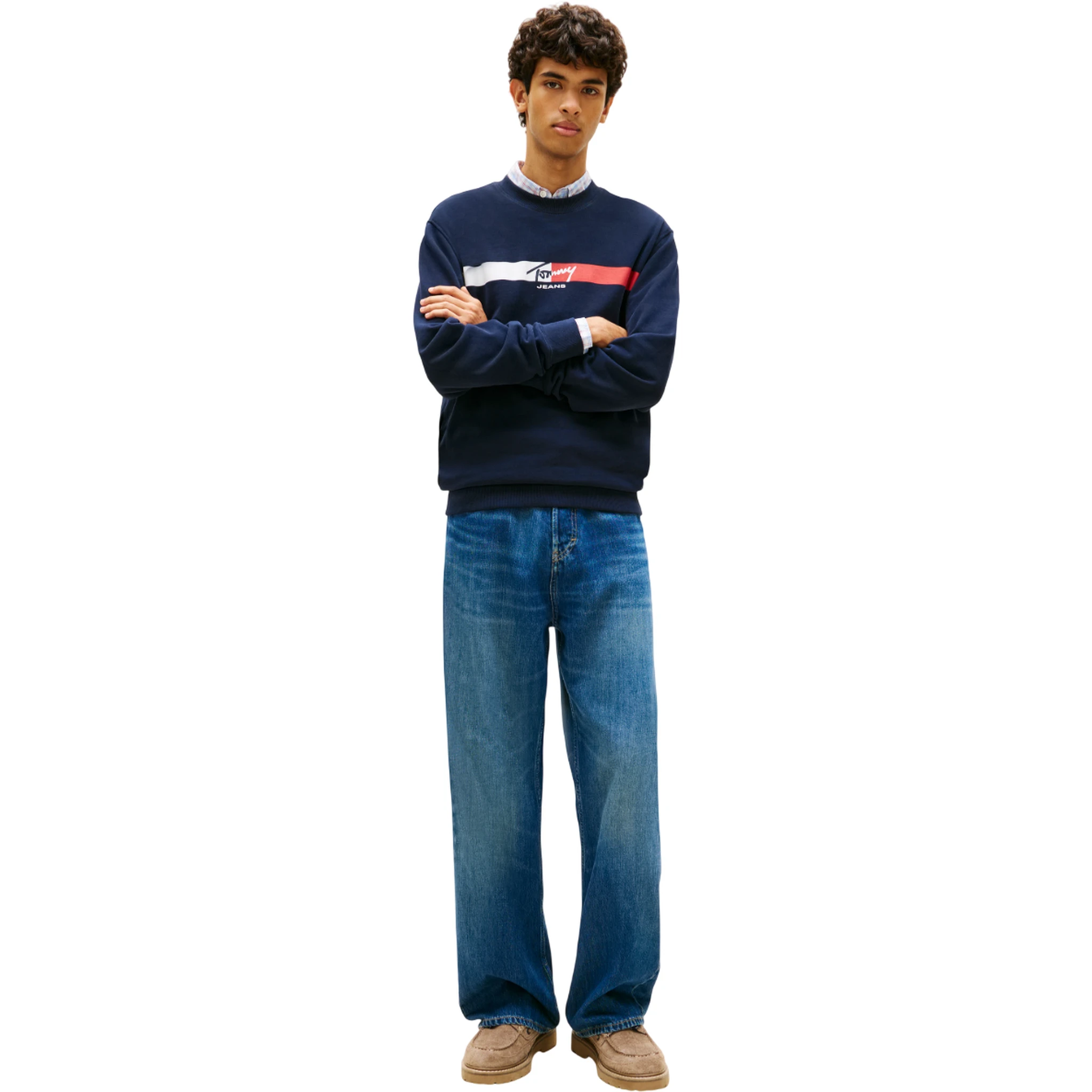 كنزات تومي جينز زرقاء