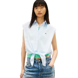 TOMMY JEANS  Shirts Clear Blue