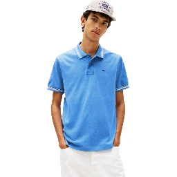 TOMMY JEANS  T-shirts and Polos Clear Blue