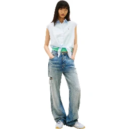 TOMMY JEANS  Shirts Clear Blue