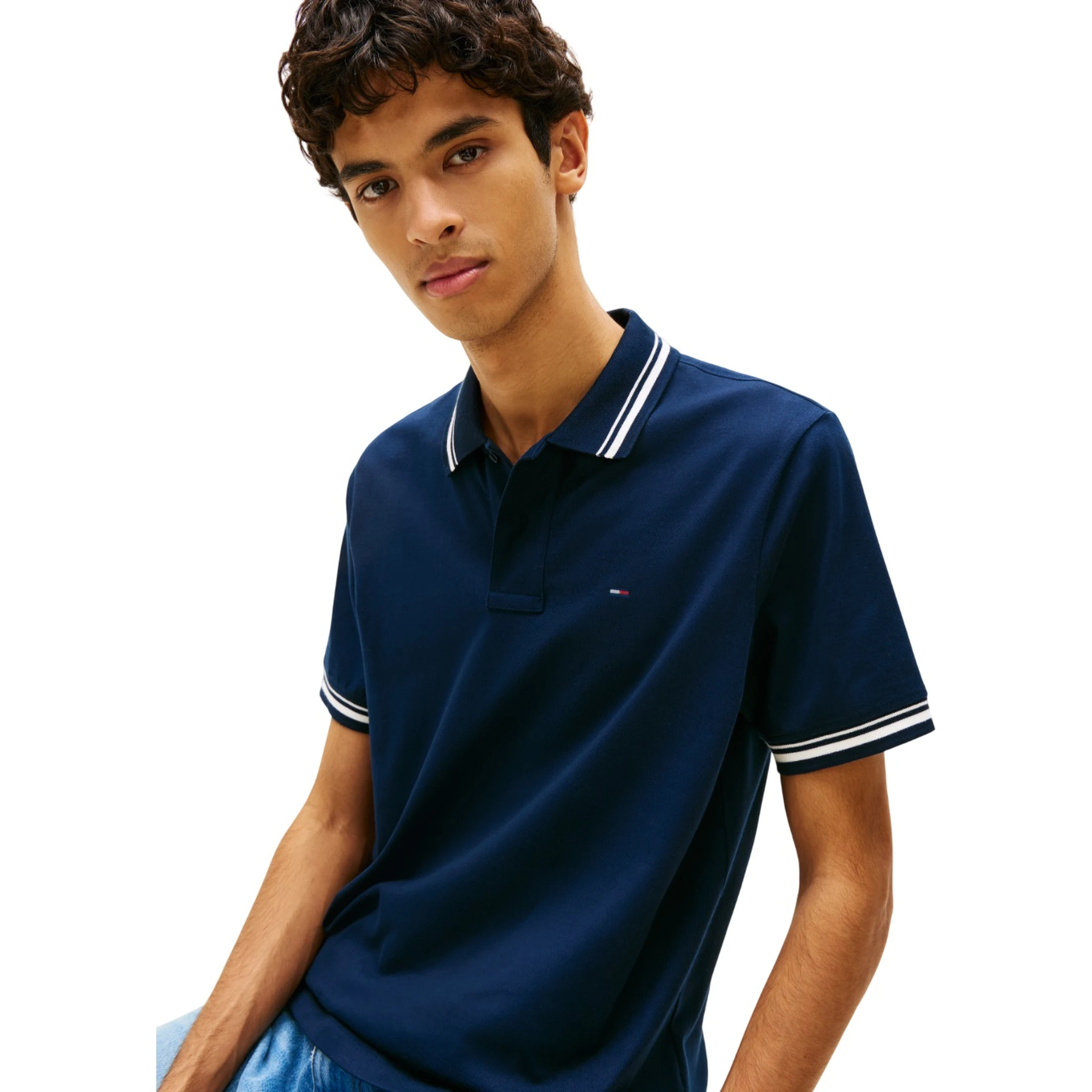 TOMMY JEANS  T-shirts and Polos Blue