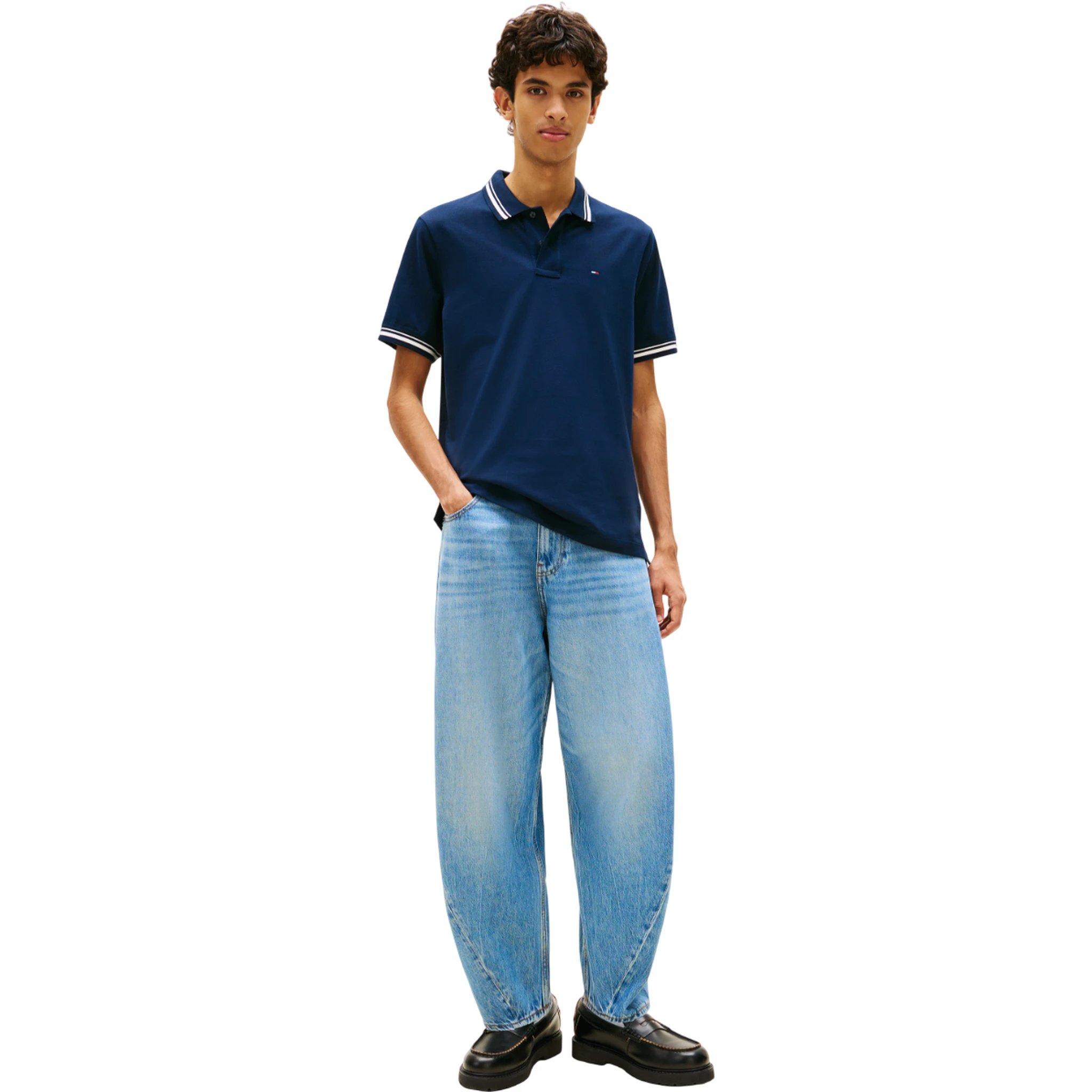 TOMMY JEANS  T-shirts and Polos Blue