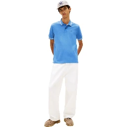 TOMMY JEANS  T-shirts and Polos Clear Blue