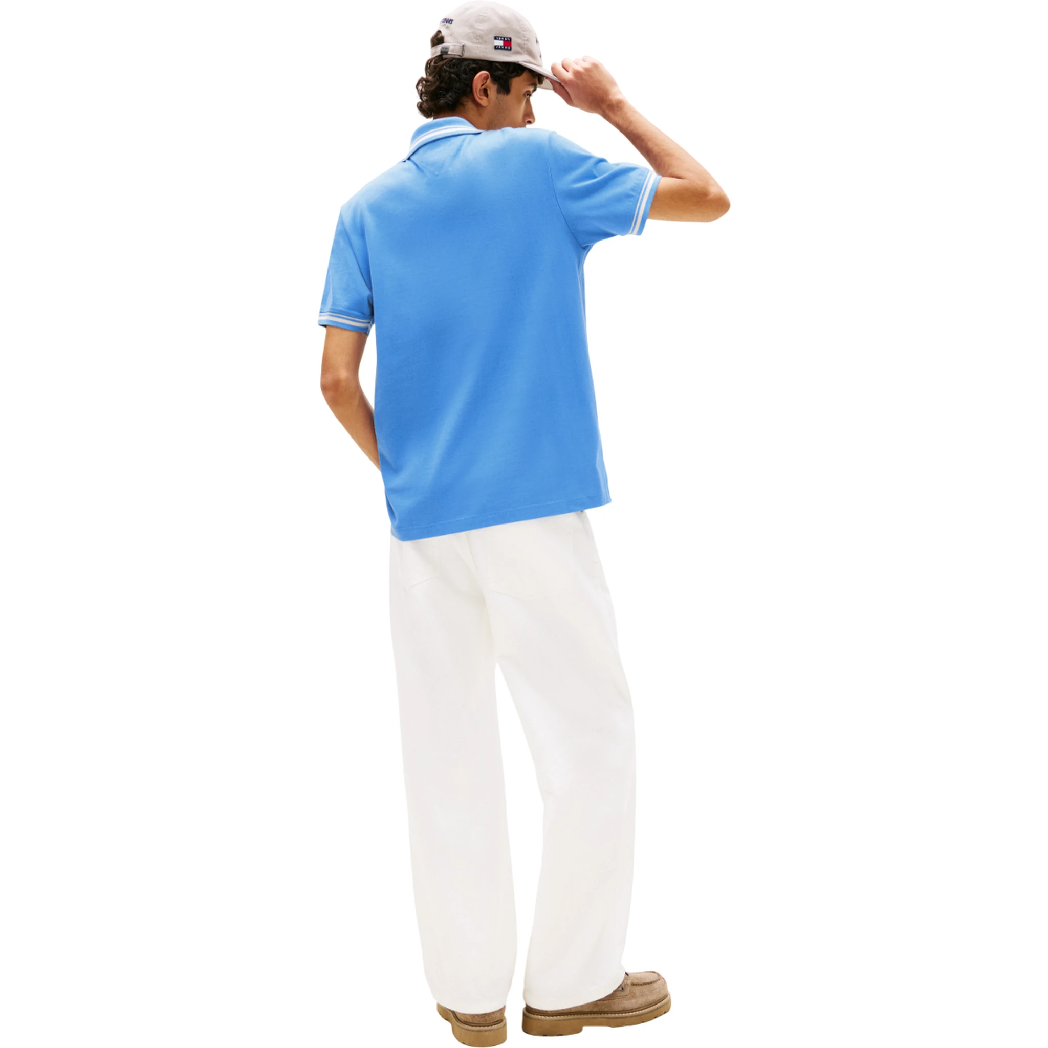 TOMMY JEANS  T-shirts and Polos Clear Blue