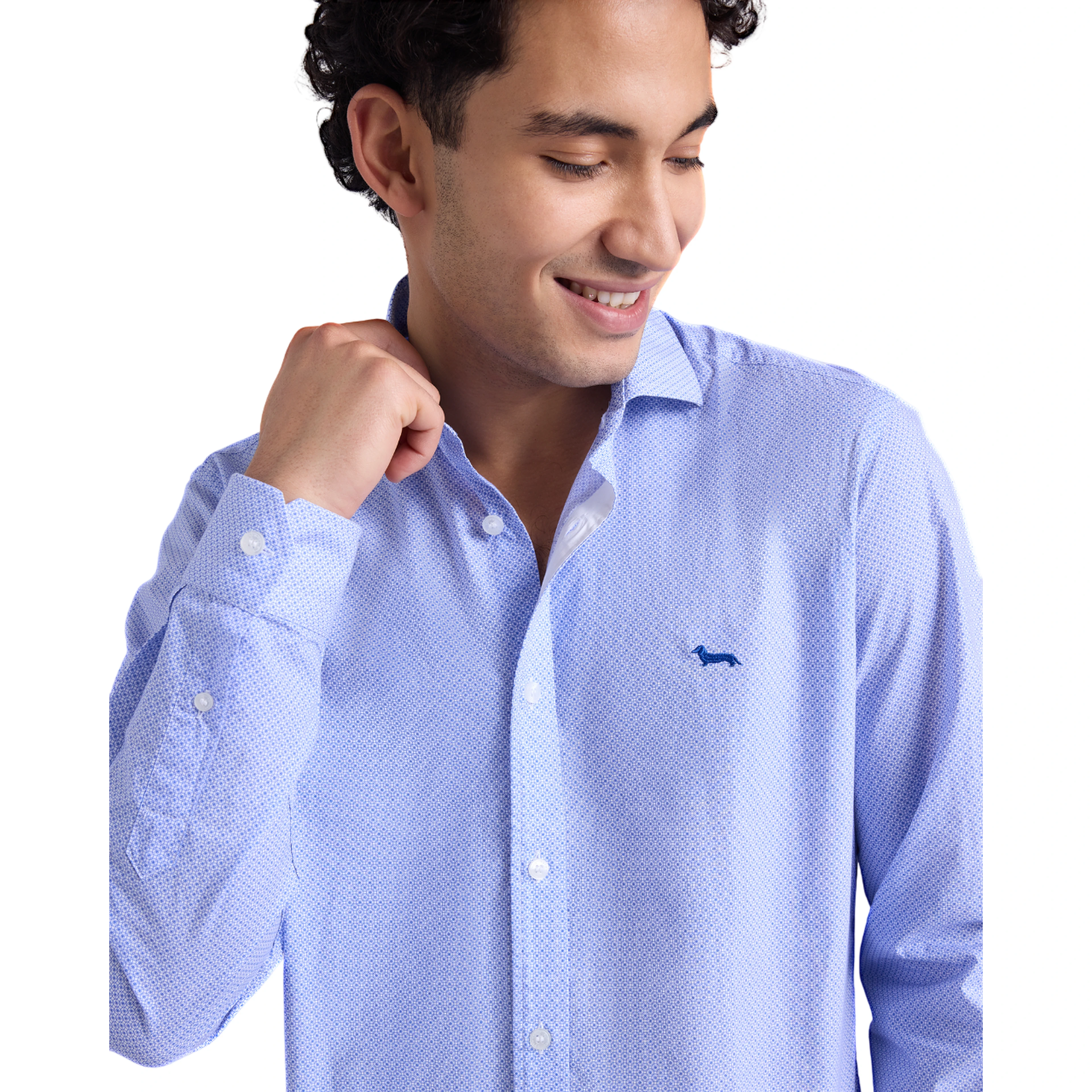 Harmont & Blaine Shirts Clear Blue