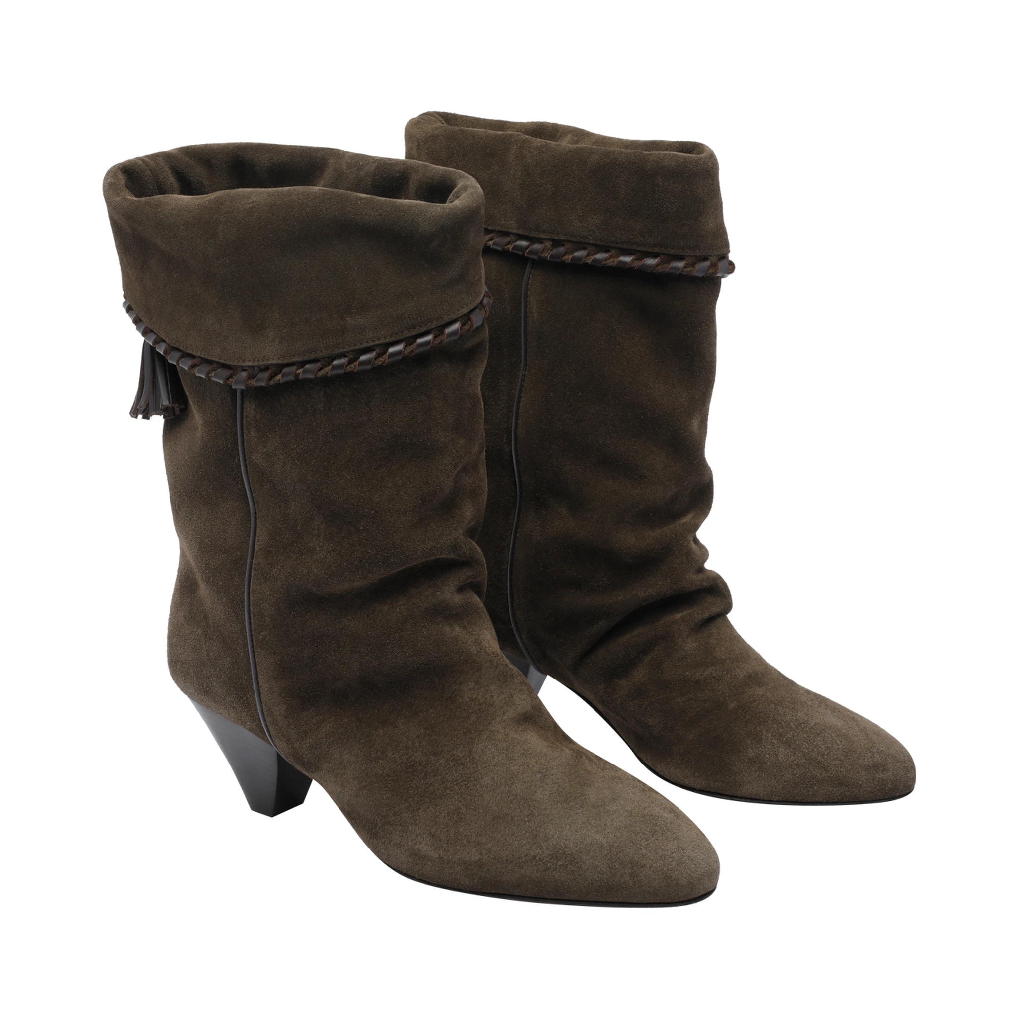 حذاء إيزابيل مارانت بني اللون