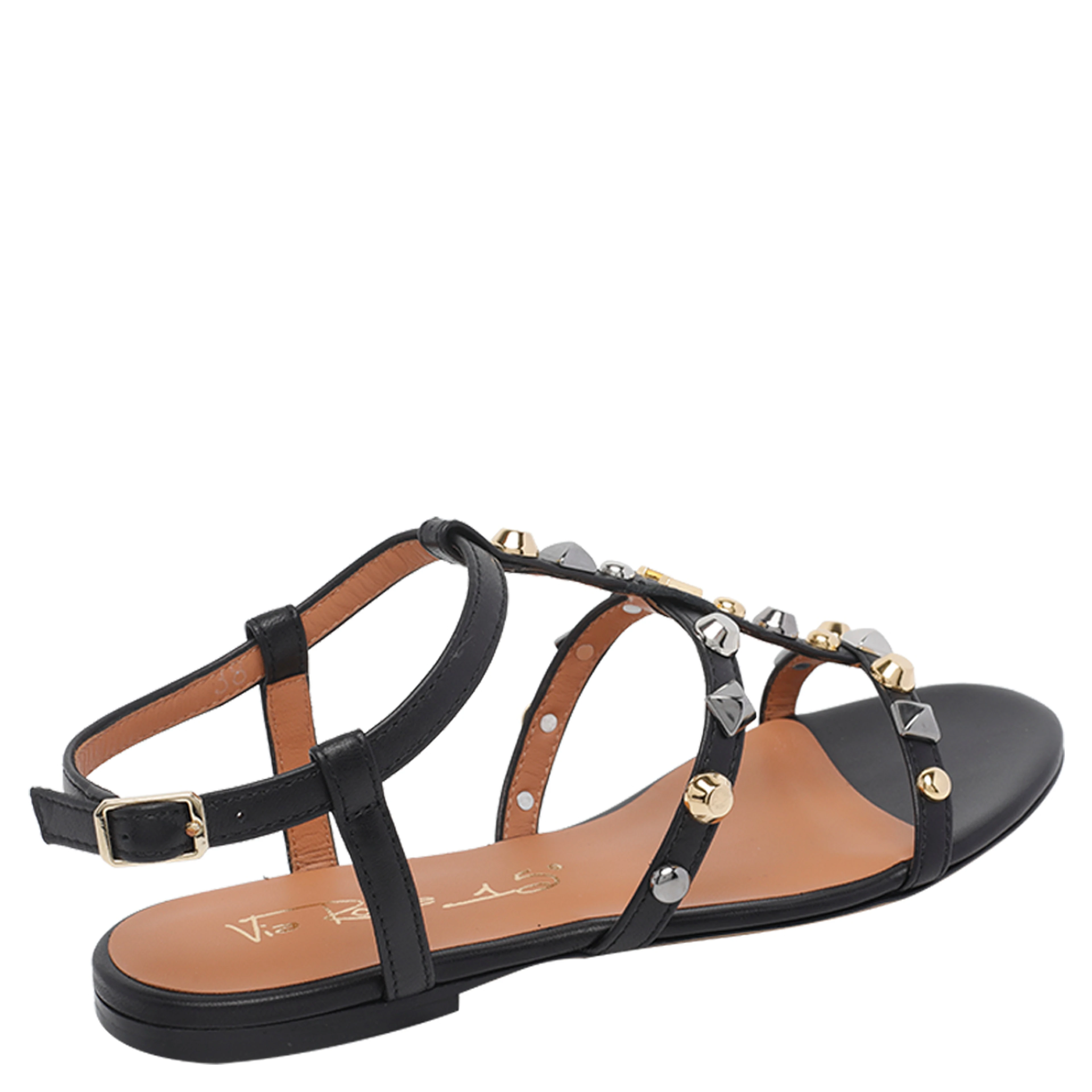 Via Roma 15 Sandals Black