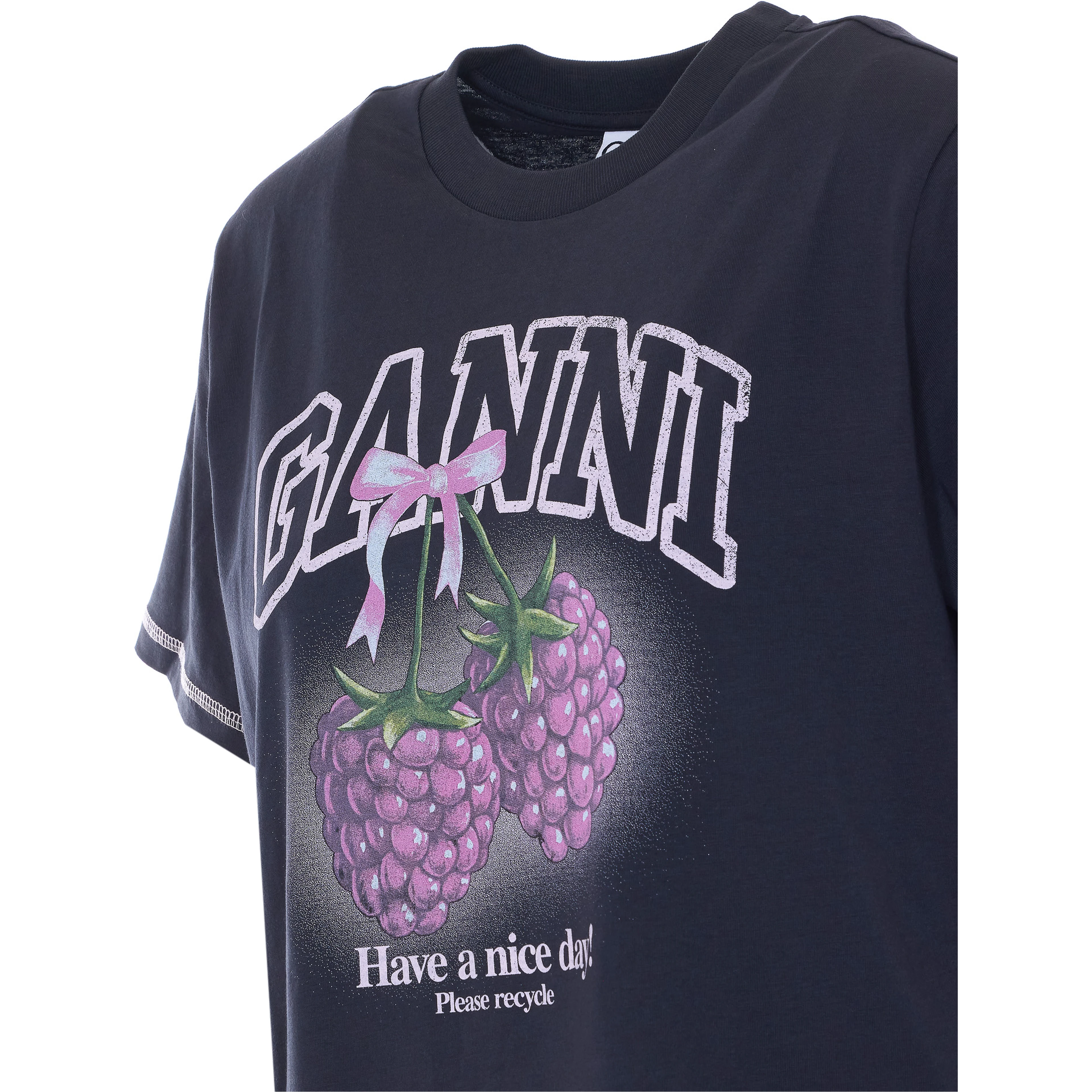 GANNI T-shirts and Polos Blue