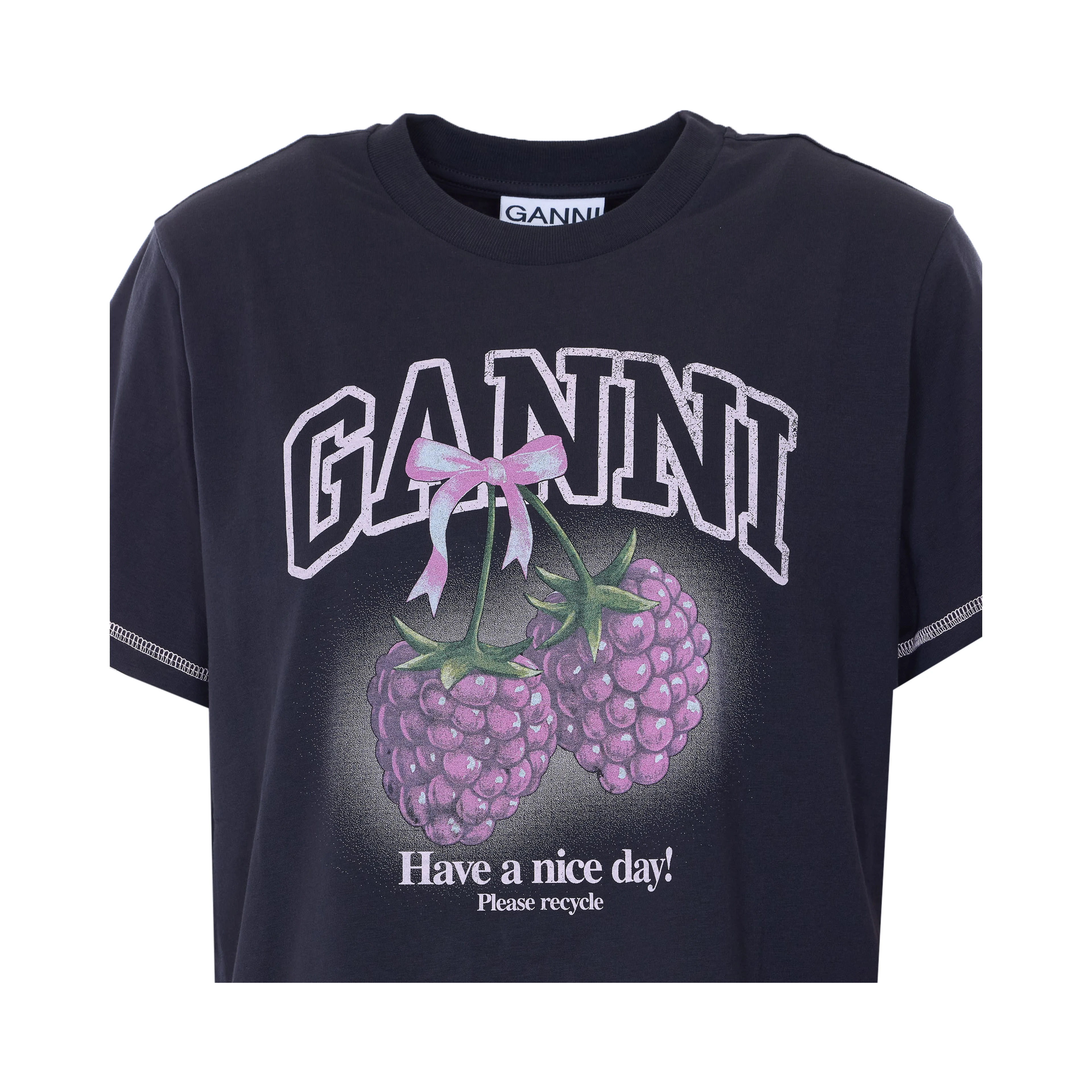 GANNI T-shirts and Polos Blue