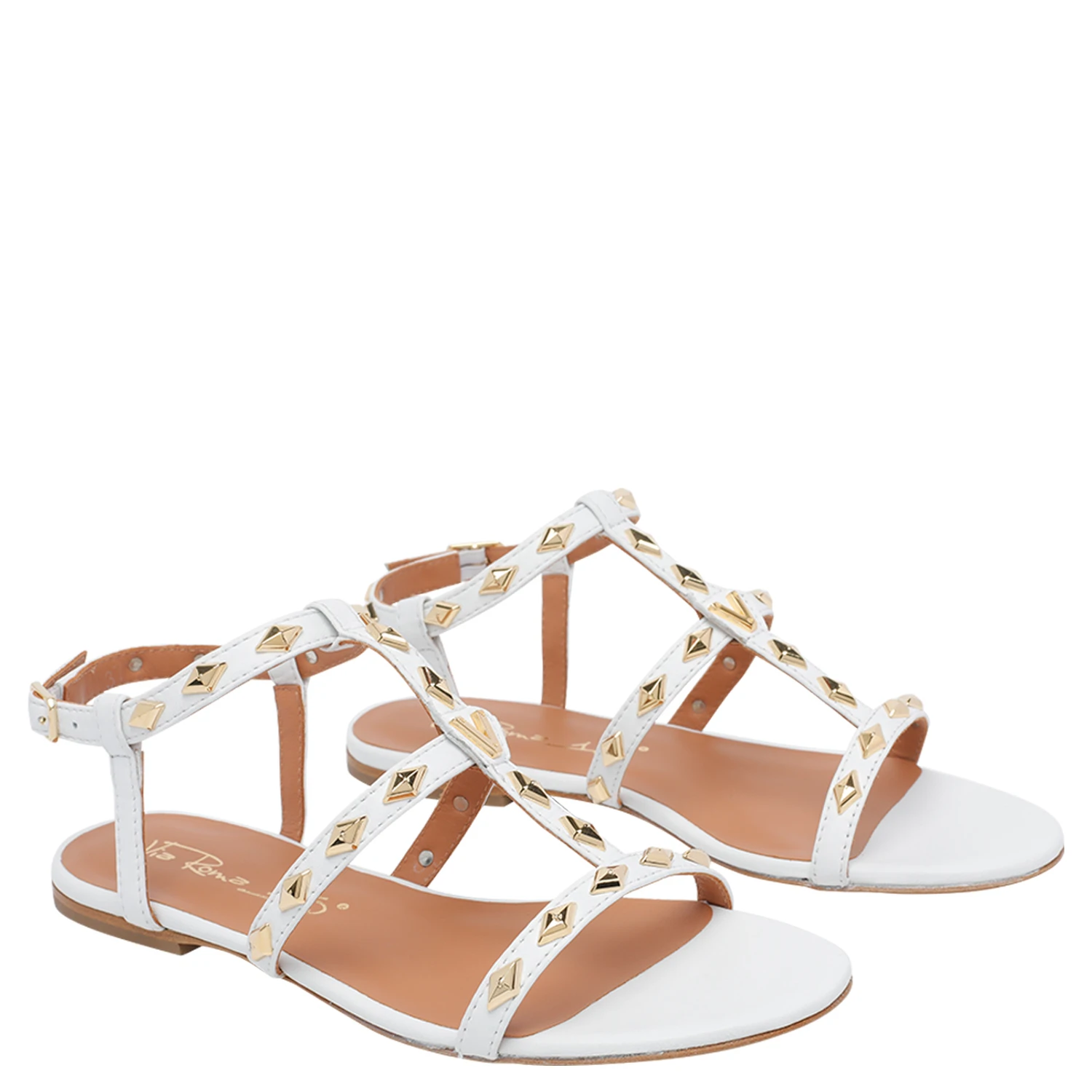 Via Roma 15 Sandals White