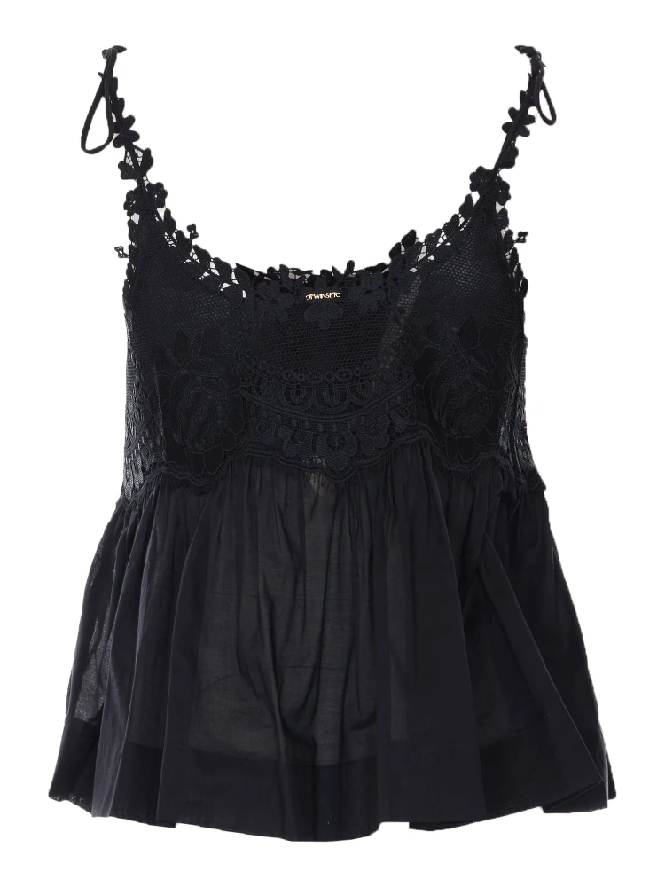 طقم ملابس علوية أسود مكون من قطعتين alternative