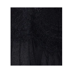 طقم ملابس علوية أسود مكون من قطعتين