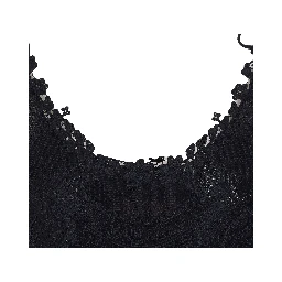 طقم ملابس علوية أسود مكون من قطعتين