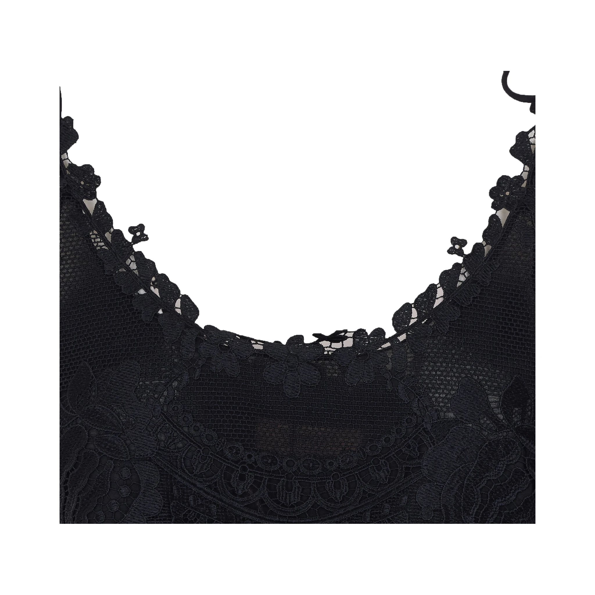 طقم ملابس علوية أسود مكون من قطعتين