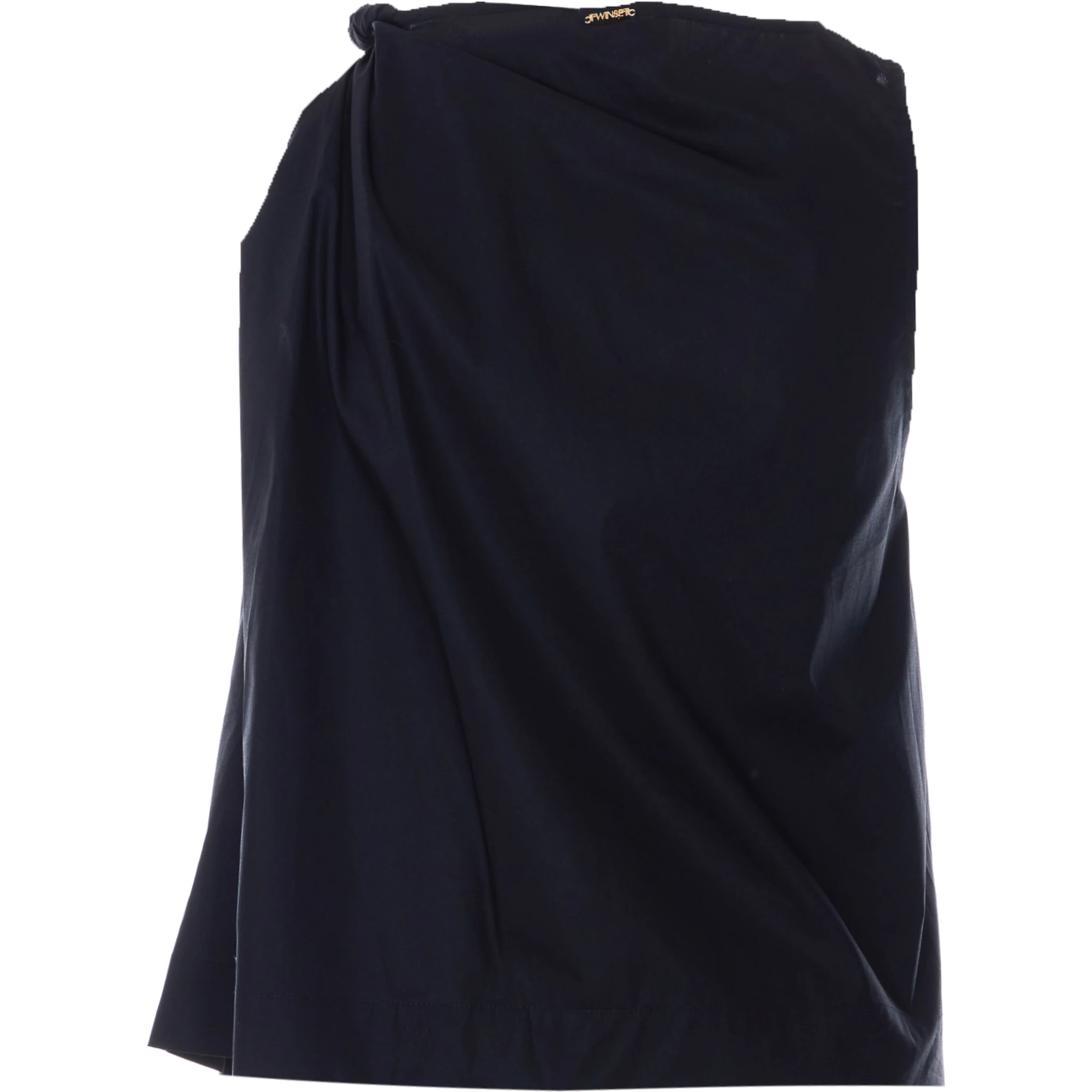 طقم ملابس علوية أسود مكون من قطعتين