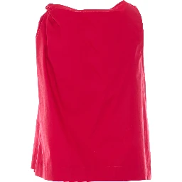 طقم علوي أحمر مكون من قطعتين