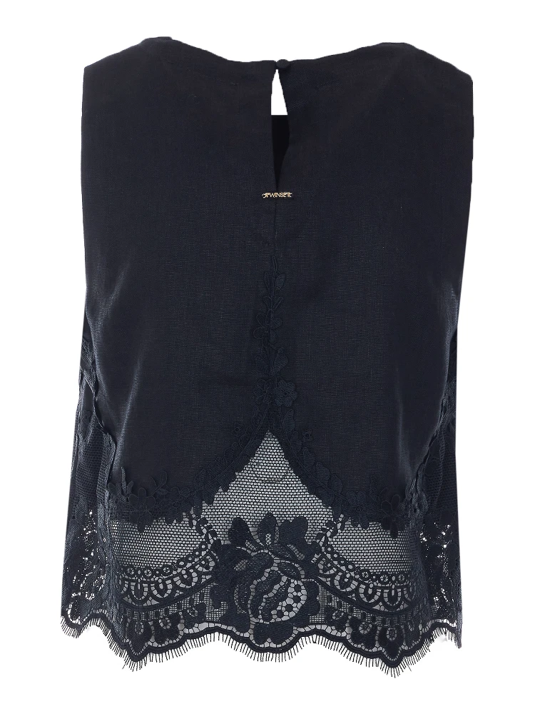 طقم ملابس علوية أسود مكون من قطعتين alternative