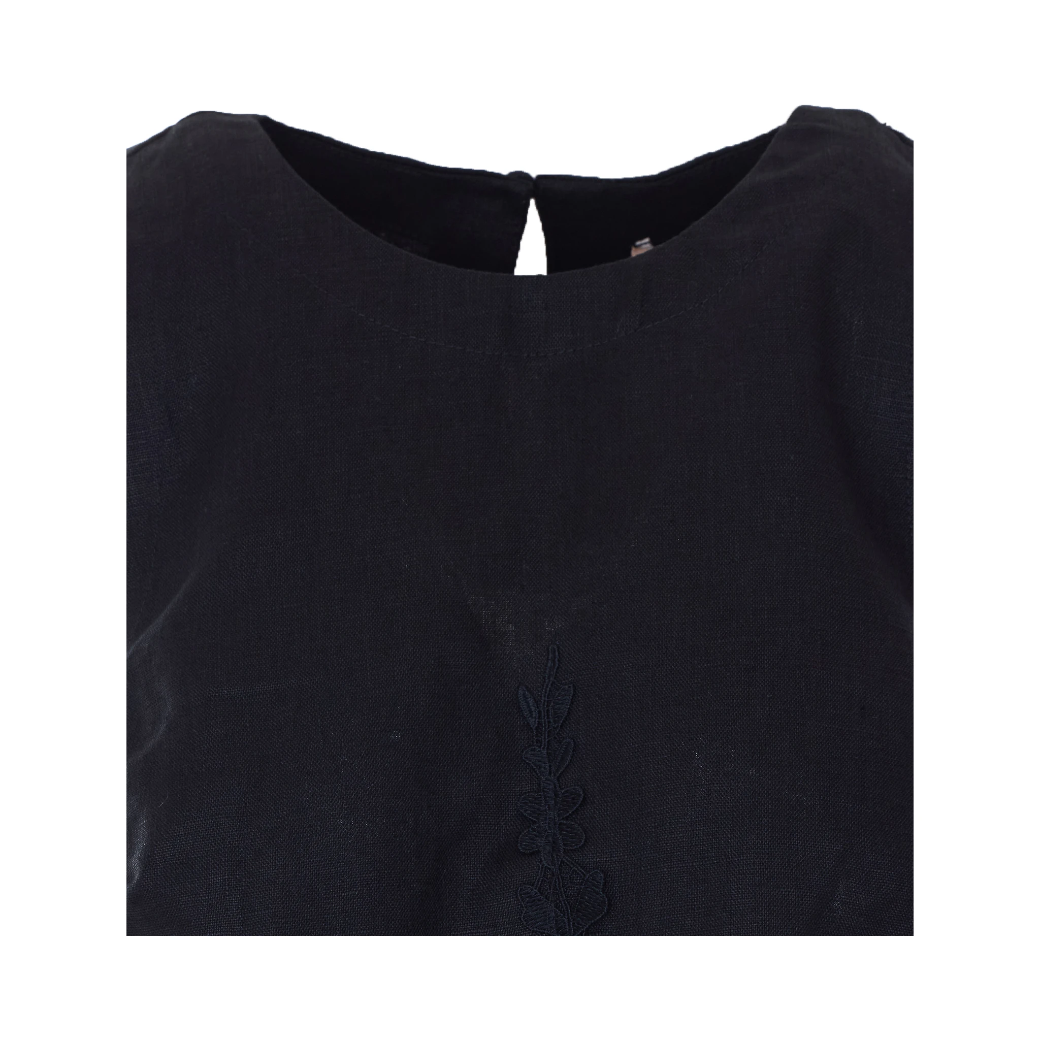 طقم ملابس علوية أسود مكون من قطعتين