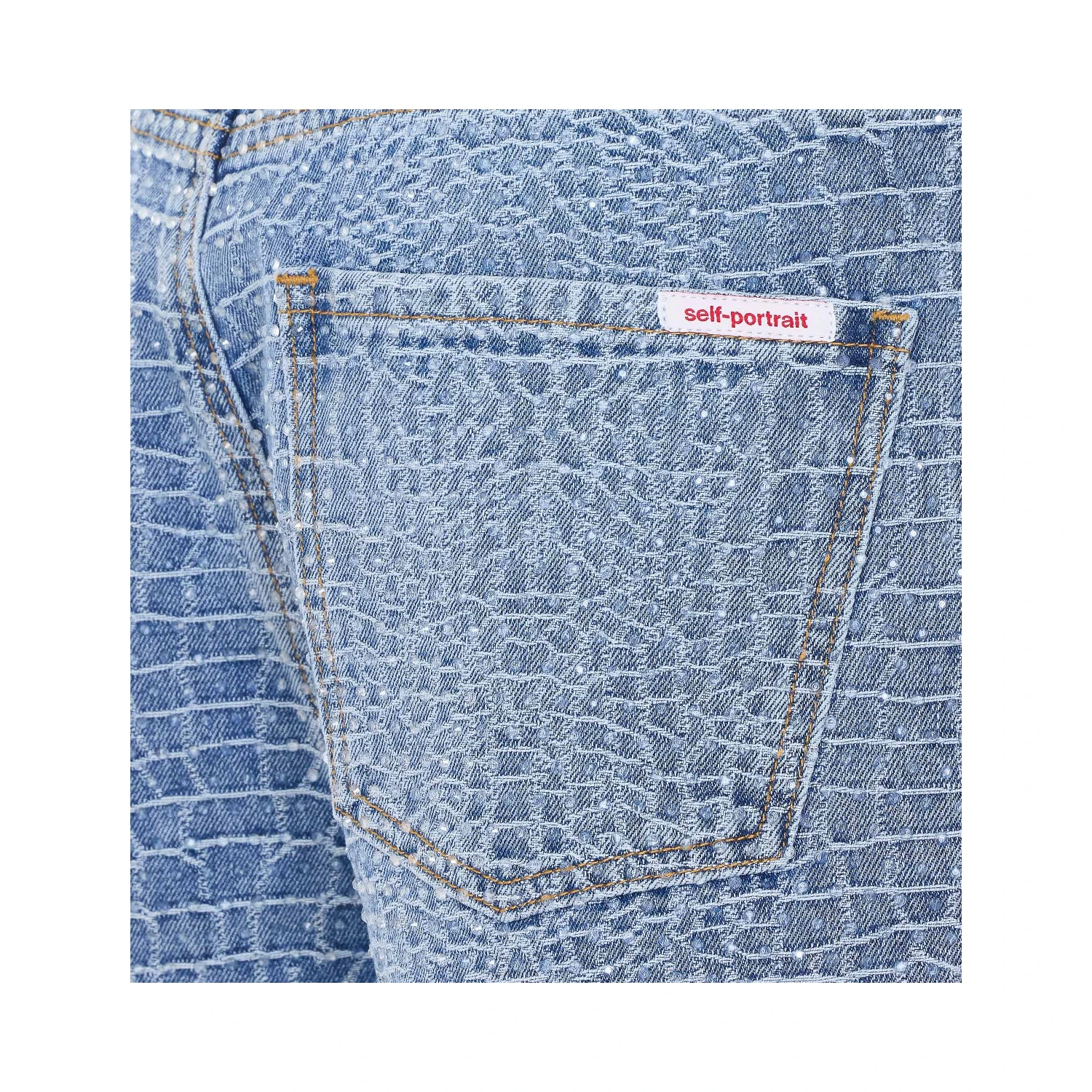 SELF PORTRAIT Shorts Blue