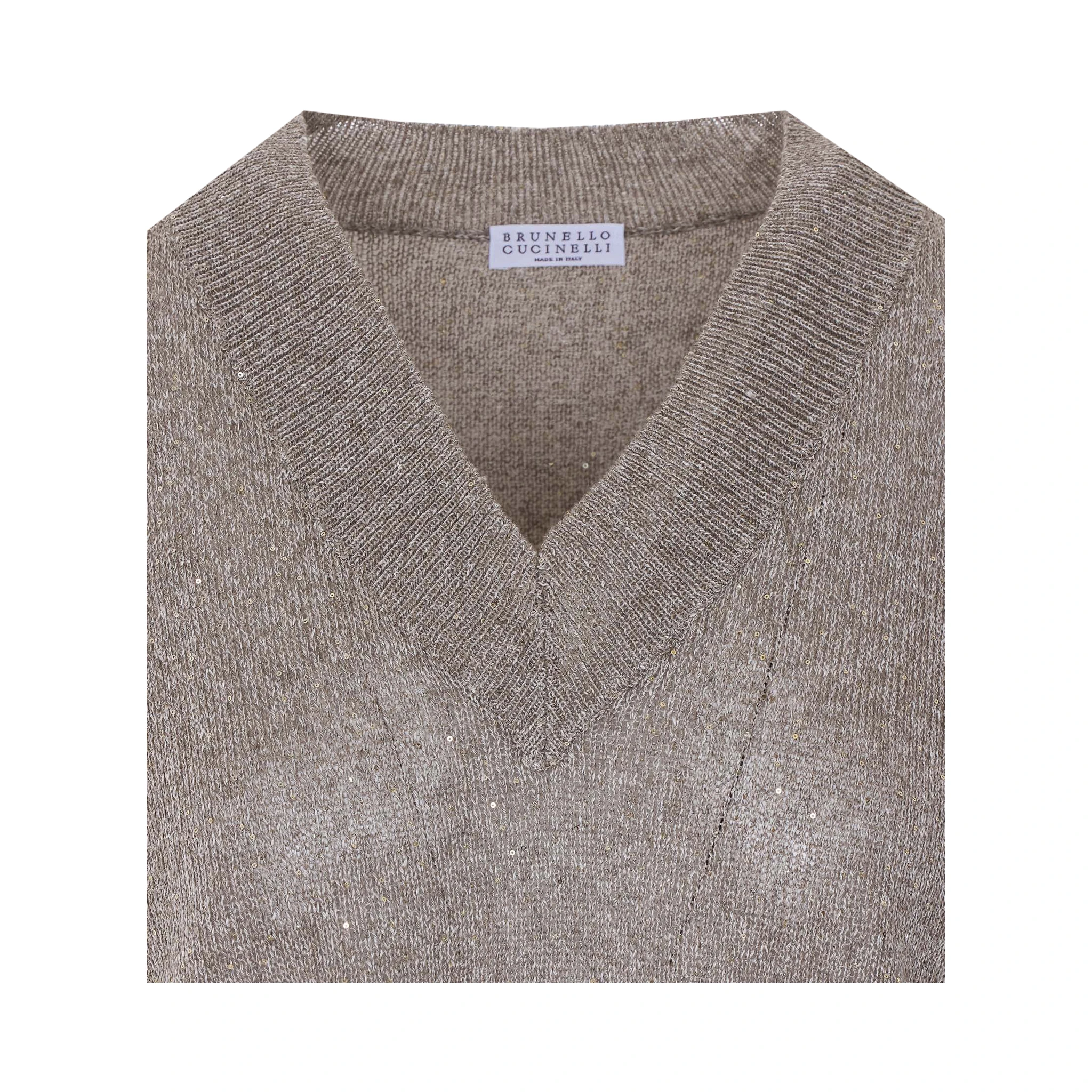 سترات برونيلو كوتشينيللي باللون البيج