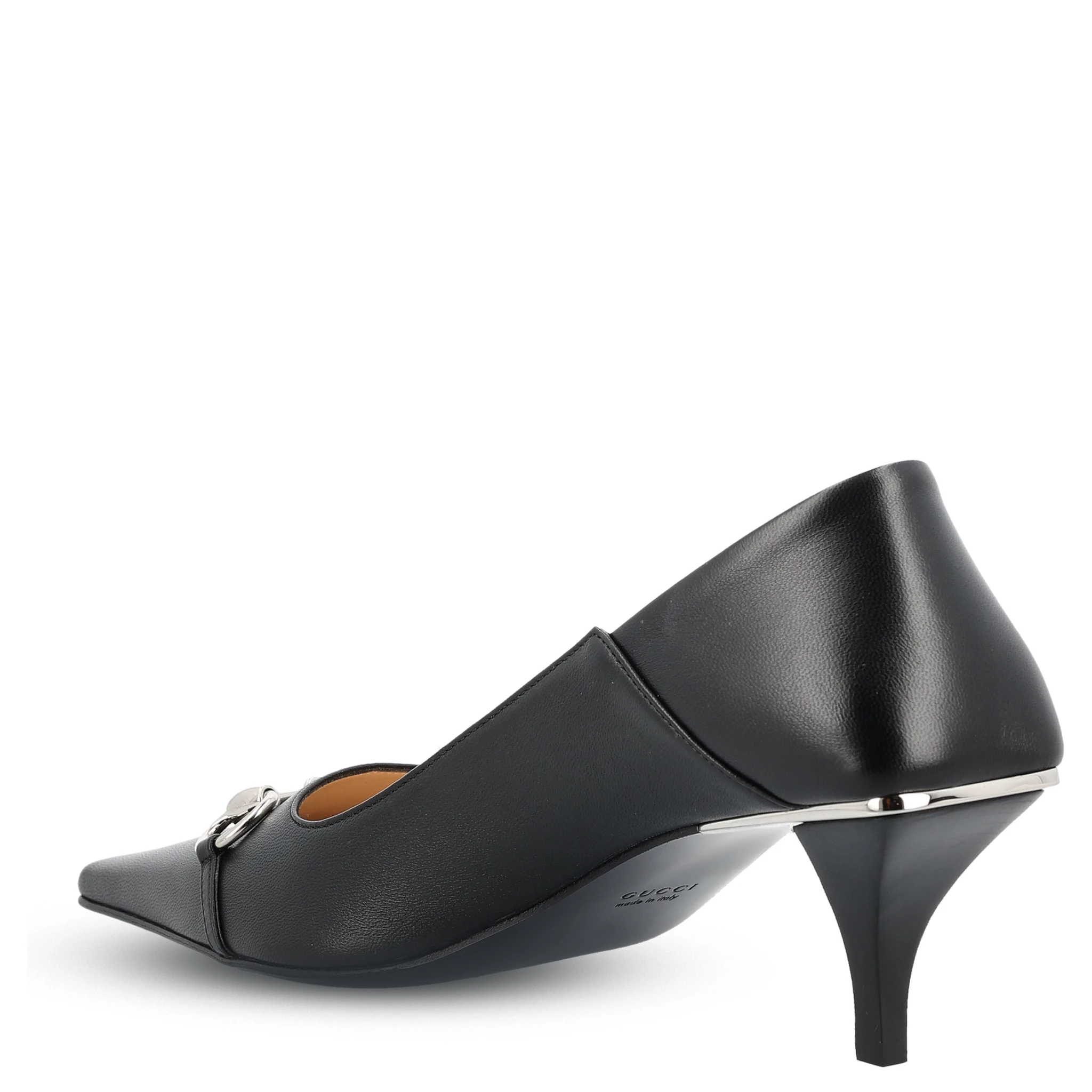 حذاء غوتشي أسود بكعب