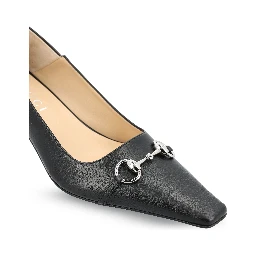 حذاء غوتشي أسود بكعب